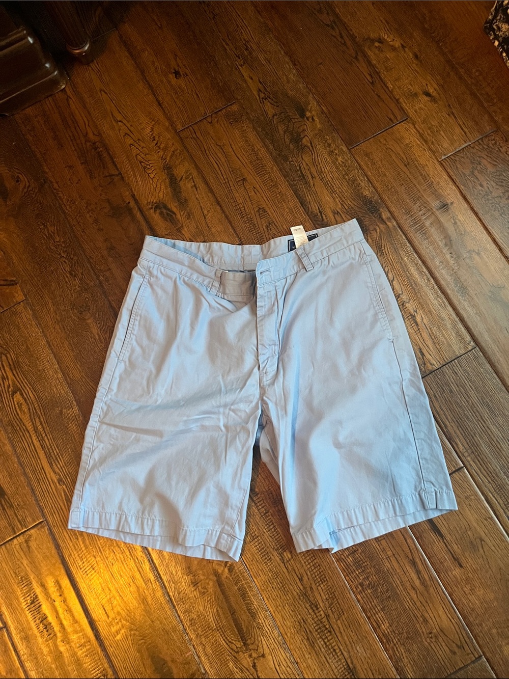 Vineyard Vines Light Blue Flat-Front Chino Shorts